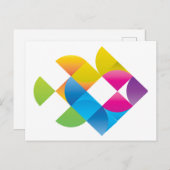 Leuke grappige tropische regenboog vis briefkaart (Voorkant / Achterkant)