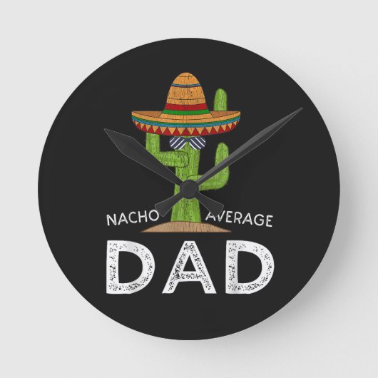 Leuke grappige vader grap _ Funny zeggen papa Ronde Klok (Voorkant)