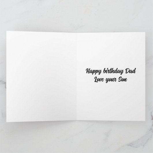 Leuke grappige vader grap ontwerp wenskaart kaart (Binnen)