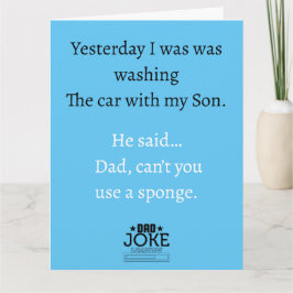 Leuke grappige vader grap ontwerp wenskaart kaart