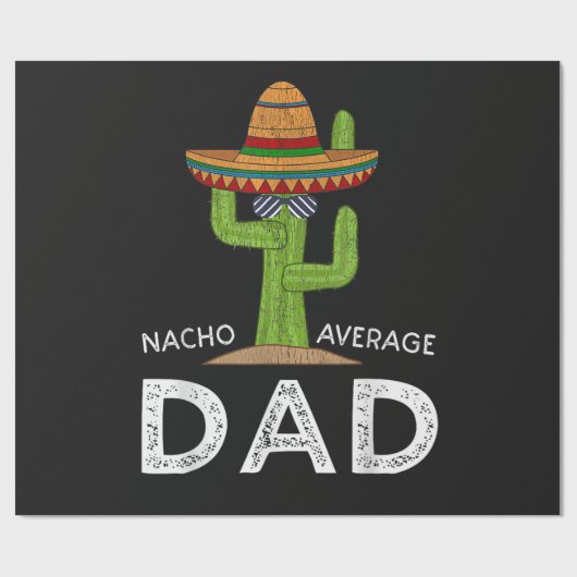 Leuke grappige vadergrap _ Funny Saying Dad Cadeaupapier (Vlak)