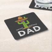 Leuke grappige vadergrap _ Funny Saying Dad Kartonnen Onderzetters (Schuin)