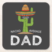 Leuke grappige vadergrap _ Funny Saying Dad Kartonnen Onderzetters (Voorkant)