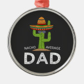 Leuke grappige vadergrap _ Funny Saying Dad Metalen Ornament (Voorkant)