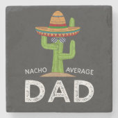 Leuke grappige vadergrap _ Funny Saying Dad Stenen Onderzetter (Voorkant)