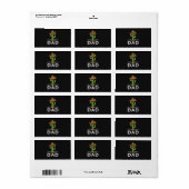 Leuke grappige vadergrap _ Funny zeggen vader Etiket (Full Sheet)