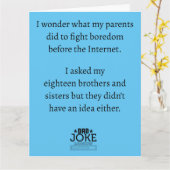 Leuke Grappige Vadergrap Kaart (Gele Bloem)