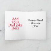 Leuke Grappige Vadergrap Kaart (Binnen)