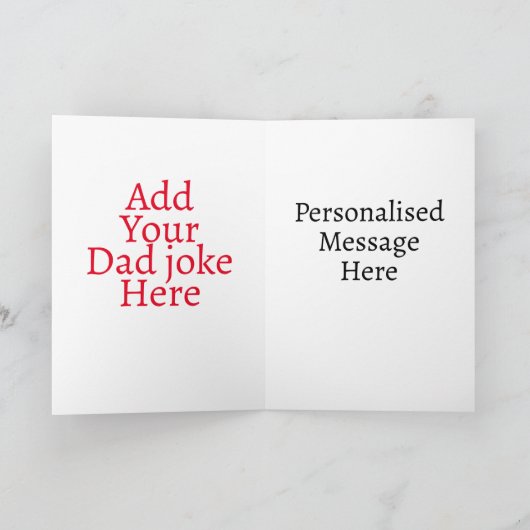 Leuke Grappige Vadergrap Kaart (Binnen)