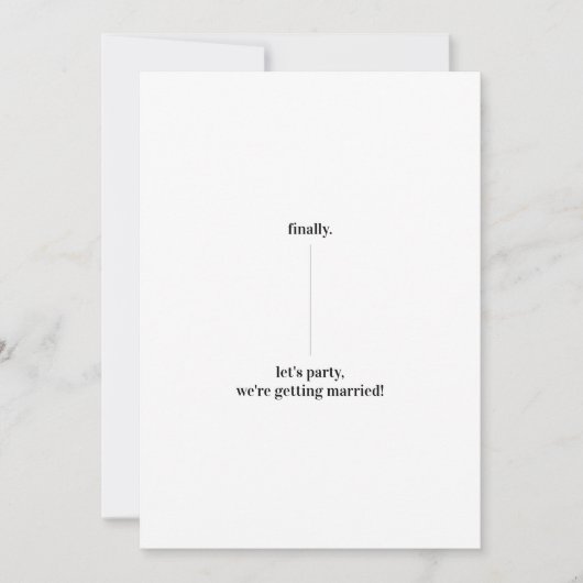 Leuke Grappige Vormgeving Bewaar de Datum Trouw Up Kaart (Voorkant)
