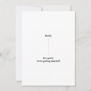 Leuke Grappige Vormgeving Bewaar de Datum Trouw Up Kaart