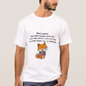 Leuke, grappige vossengraphics met lieve kerstman t-shirt (Voorkant)