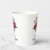 Leuke grappige vrijgezellenfeest Retro Trouwen Papieren Bekers (Rechts)