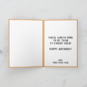 Leuke Grappige Wortel Pun Broer Gelukkige Verjaard Bedankkaart (Binnen)