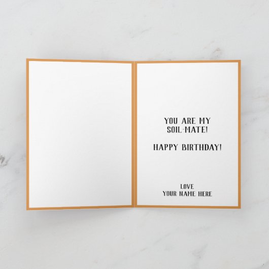 Leuke Grappige Wortel Pun Man Gelukkige Verjaardag Bedankkaart (Binnen)