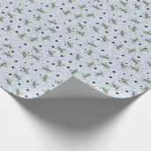 Leuke Grasshopper Bug Bonanza Groen Rood Pastel Bl Cadeaupapier (Hoek)