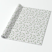 Leuke Grasshopper Bug Bonanza Schattige Groen & Ro Cadeaupapier (Uitgerold)
