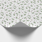 Leuke Grasshopper Bug Bonanza Schattige Groen & Ro Cadeaupapier (Hoek)