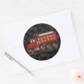 Leuke Gravel Dump Truck Ronde Sticker (Envelop)
