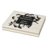 Leuke gravure bloemenrubberen stempel (Stempel)