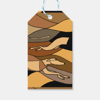 Leuke Greyhound Racing Dog Abstract Gift Label Cadeaulabel