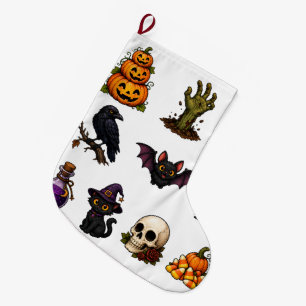 Leuke & Griezeld Halloween Stickersheet – Pompoene Grote Kerstsok