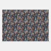 Leuke Griezeld Huis Halloween Inpakpapier Vel (Voorkant 2)