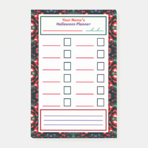 Leuke Griezelige Halloween Feest Taak Planner Take Post-it® Notes