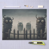 Leuke, griezelige monsters tissuepapier (Craft)