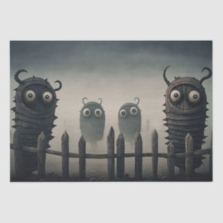 Leuke, griezelige monsters tissuepapier