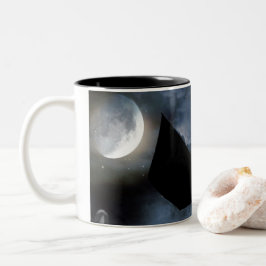 Leuke griezelige ontwerp voor Halloween Tweekleurige Koffiemok