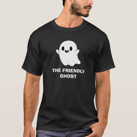 leuke griezelige spook ontwerp t-shirt (Voorkant)