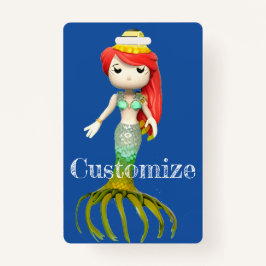 Leuke griezelige zeemeermin heks Thunder_Cove Badge