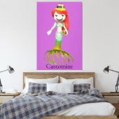 Leuke griezelige zeemeermin heks Thunder_Cove Canvas Afdruk (Insitu (Slaapkamer))