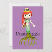 Leuke griezelige zeemeermin heks Thunder_Cove Kaart (Achterkant)