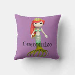 Leuke griezelige zeemeermin heks Thunder_Cove Kussen