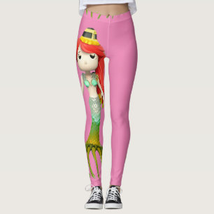 Leuke griezelige zeemeermin heks Thunder_Cove Leggings