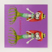 Leuke griezelige zeemeermin heks Thunder_Cove Legpuzzel (Horizontaal)