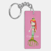 Leuke griezelige zeemeermin heks Thunder_Cove Sleutelhanger (Voorkant Links)