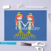 Leuke griezelige zeemeermin heks Thunder_Cove Tissuepapier (Craft)
