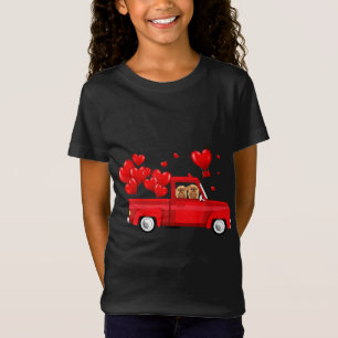 Leuke Griffon Brussels Riding Rode Vrachtwagen Lie T-shirt