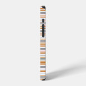 Leuke grijs bruine strepen iPhone hoesje (Linkerkant)