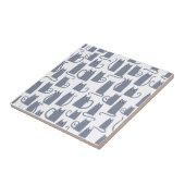 Leuke grijze kat tegeltje (Zijkant)