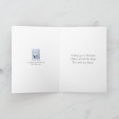 leuke grijze Kerstmis van het de scènewild van de Feestdagen Kaart (Binnen)