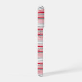 Leuke grijze rode strepen iPhone hoesje (Rechterkant)