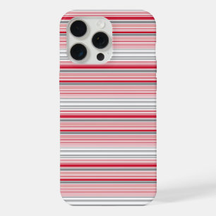 Leuke grijze rode strepen iPhone 15 pro max case