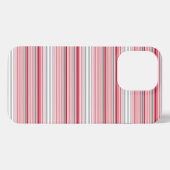 Leuke grijze rode strepen iPhone hoesje (Achterkant horizontaal)