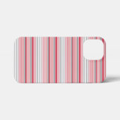 Leuke grijze rode strepen iPhone hoesje (Achterkant horizontaal)