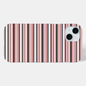 Leuke grijze roze strepen Case-Mate iPhone case (Achterkant (horizontaal))