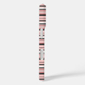 Leuke grijze roze strepen Case-Mate iPhone case (Achterkant / Rechts)